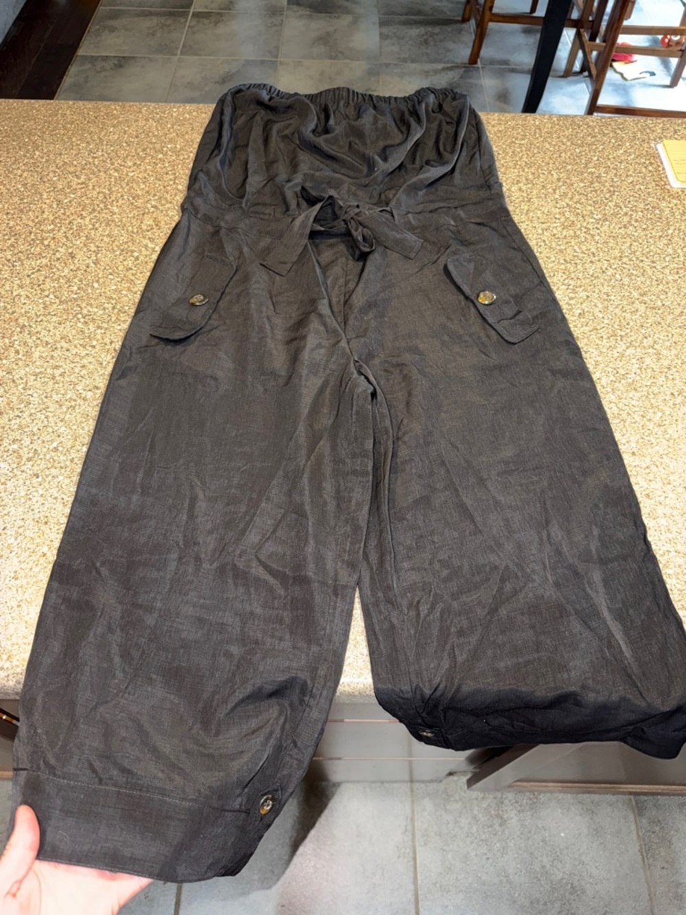 Outback Red Strapless Black Jumpsuit with Tie Waist